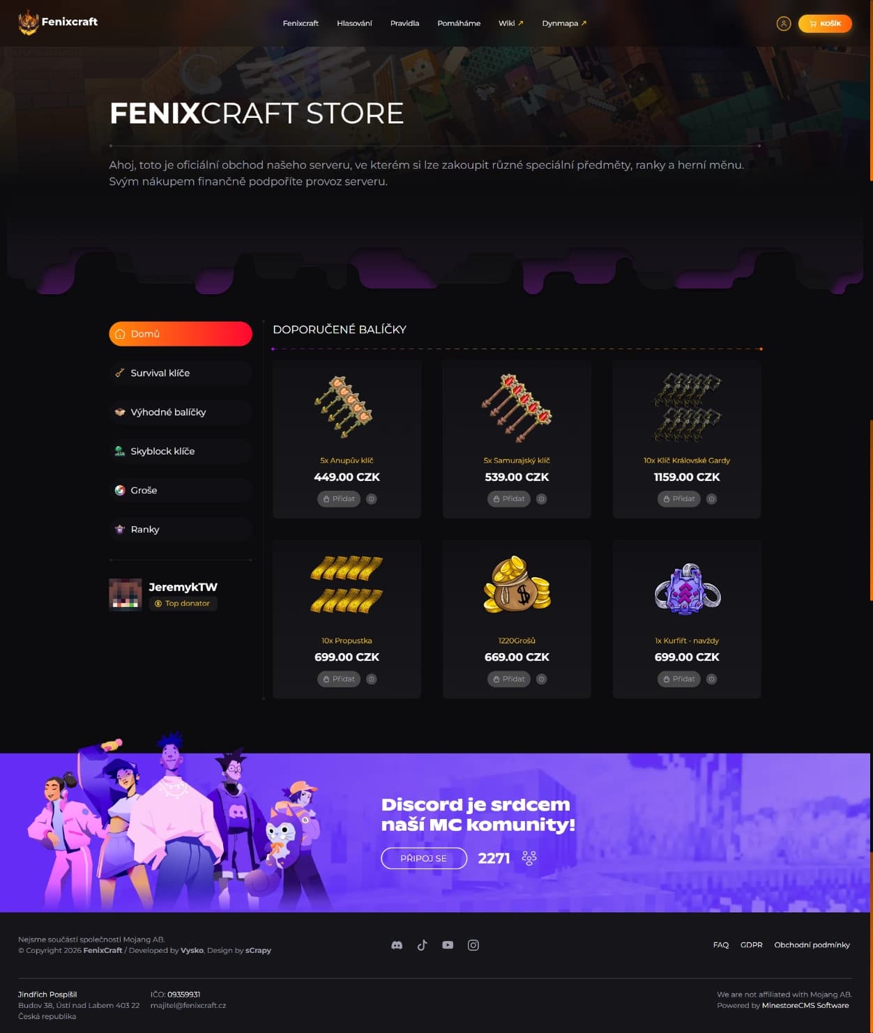 FenixCraft Store
